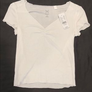 Pacsun V-neck scrunch top